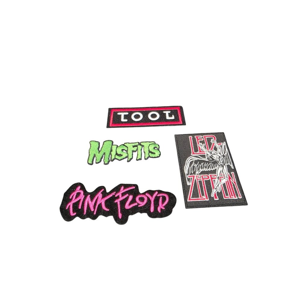 Pink Floyd, Led Zeppelin, Misfits & Tool  Iron on Patch